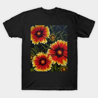 Orange Flowers in Grass T-Shirt